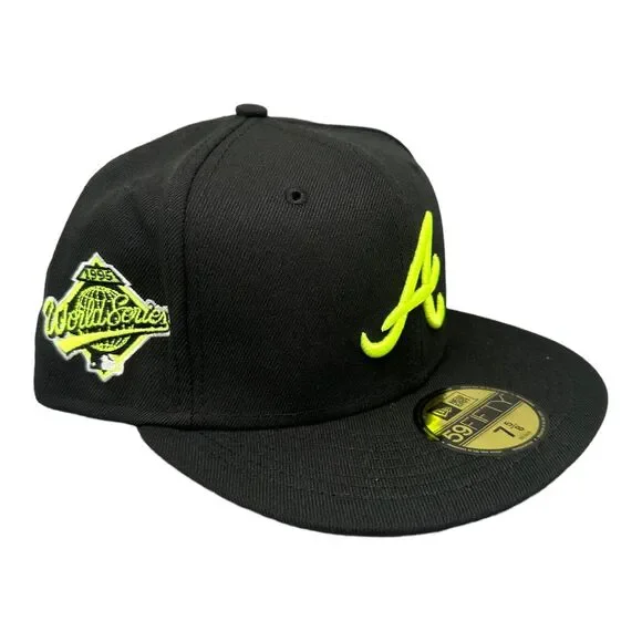 New Era 59Fifty Atlanta Braves 1995 World Series Summer Pop Men's 7 5/8 NWT - Picture 3 of 9